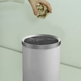 thumbnail image 4 of Marble Trash Can Lid Mini Waste Can Swing Top Lid Small Garbage Bin Removable Lid for Kitchens Bathrooms Bedrooms Dorm Black, 4 of 8