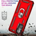 thumbnail image 3 of Decase for Samsung Galaxy A03S (US Version) Case, Military Grade Drop Protection Magnetic Ring Holder Kickstand Protective Heavy Duty Phone Case for Samsung Galaxy A03S, Red, 3 of 8