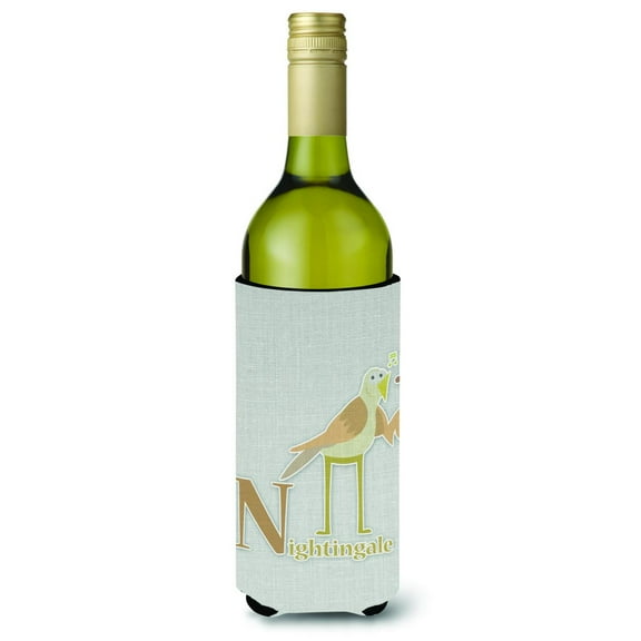 Alphabet N for Nightingale Wine Bottle Hugger