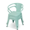 thumbnail image 5 of Resenkos Set of 2 Steel Armchair Stackable Kids Chairs-Green, Kids Chairs for Kids, 5 of 7