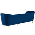 thumbnail image 3 of Modway Opportunity Vertical Channel Tufted Curved Performance Velvet Sofa in Navy, 3 of 6