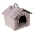 thumbnail image 4 of Casa para gatos, cama portátil para mascotas, cómoda perrera, accesorios para mascotas, cueva para gatitos, casa para perros, cabaña escondida, cama Gris, 4 of 10