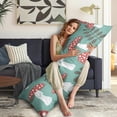 thumbnail image 5 of Boho Mushroom Body Pillow Cover - Soft & Breathable Fabric, Hidden Zipper, 20"x54", Vintage Mushroom Print - Perfect Gift for Side Sleepers, Cottagecore Decor & Pregnancy Support, 5 of 7