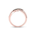 thumbnail image 3 of 10kt Rose Gold Womens Round Brown Diamond Fashion Infinity Ring 1/4 Cttw, 3 of 4