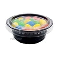 thumbnail image 3 of Empress 1.5 oz. BLACK Plastic Disposable Portion Souffle Container Food Cups with Lids (Pack of 100 Sets), 3 of 6
