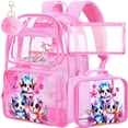 thumbnail image 1 of Mochila Transparente para Niñas AGSDON 3 Piezas con Diseño de Perro, 1 of 8