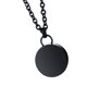 thumbnail image 1 of Collar de de cremación Medallón redondo de acero inoxidable para Negro, 1 of 8
