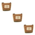 thumbnail image 1 of maskred Wallets Cartoon Floral Zipper Cases Small Money Purses Key Embroidery Fashionable Bags Gift Girl Brown None 3Set, 1 of 6