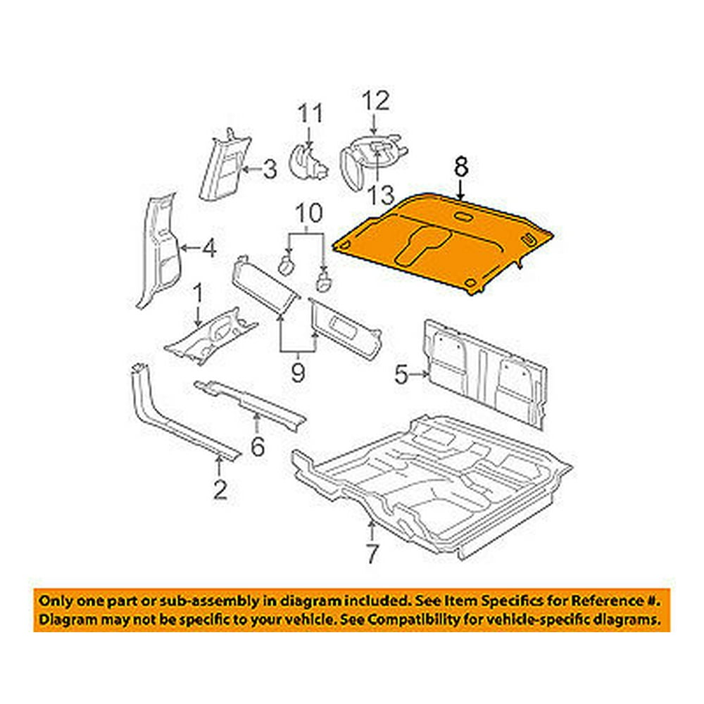 Dodge CHRYSLER OEM 0507 Dakota InteriorHeadliner 5KB08BD1AA Walmart