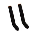 thumbnail image 4 of yuksok Women Knee High Socks over Knee Girls Long Stocking for Dorm Home Study Room Black, 4 of 7
