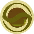 thumbnail image 1 of Ahgly Tapis Rond Lavable en Machine Intérieur Transitionnel Jaune Foncé Vert, 3 Pieds Rond, 1 of 7