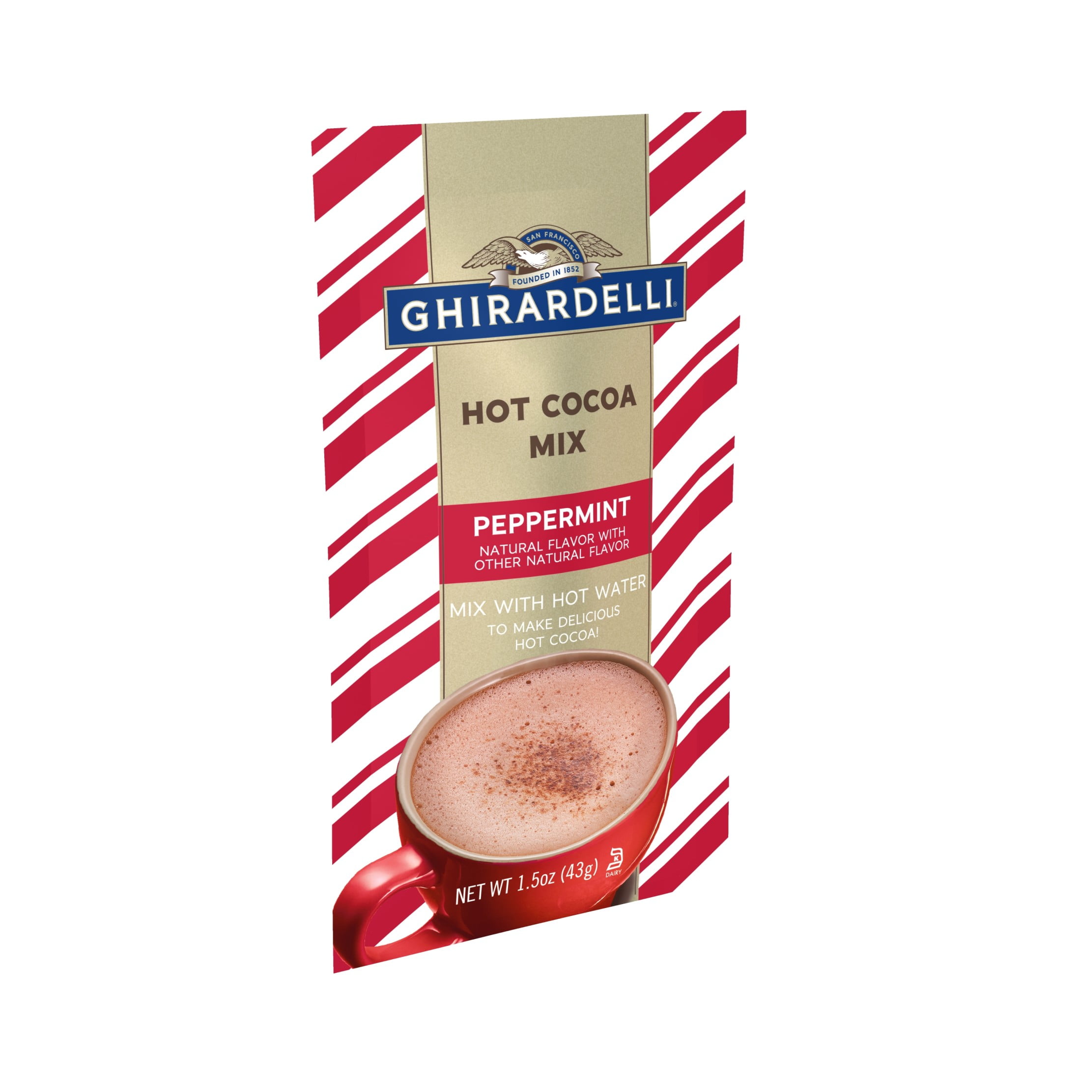 Ghirardelli Premium Quality Peppermint Hot Cocoa Mix, Rich