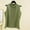 Green, variant on QUINDOS Summer Shirts for Women Cotton Sports Gray Solid Round Neck Half High Collar Sleeveless Round Neck Tank Tops for Women