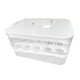 thumbnail image 4 of Cajón para guardar huevos frescos, soporte para huevos para refrigerador, temporizador de frescura, refrigerador 2 capas y blanco, 4 of 9