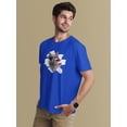thumbnail image 2 of 4th of July Meowica Americat Patriot Mens T Shirt, 2 of 5