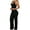 Black, variant on Womens Pants Clearance Women's Fashion Sleeveless Sequins Slim Fitting Suspender Playsuit Jumpsuit