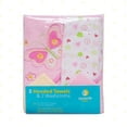 thumbnail image 4 of Bath Hooded Towels & Washcloths Set for Babies, 2 Hooded Terry Bath Towels & 2 Washcloths, Pink Butterfly, 4 of 4