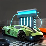 BUTOMKY 1:24 Scale Lamborghini RC Drift Car, 2.4GHz High Speed Racing Car with LED Headlights,3 Speed Modes, Extra Tires & Race Cones, Rechargeable Toy Gift for Kids 4-12 Years Old