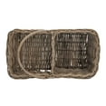 thumbnail image 5 of KOUBOO Unique Home Decor Rattan Step Basket with Folding Handle, Gray-Brown, 5 of 6