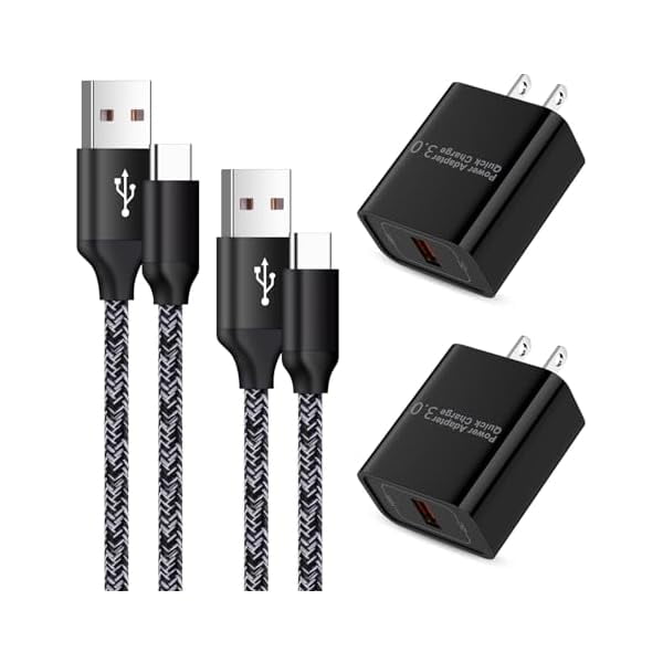Eryueer for USB Type C Charger Fast Charge Dual USB Wall Plug Charging Blocks Android C Charger Cable Cord Compatible with Samsung Galaxy S24 S23 S22 S21 Ultra Plus S20 FE S10 S9 Note 20 10 A10e A01
