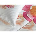 thumbnail image 4 of Ambesonne Pastel Quilted Bedspread Set 3 Pcs, Watercolor Rose Bouquet, King Size, Multicolor, 4 of 5