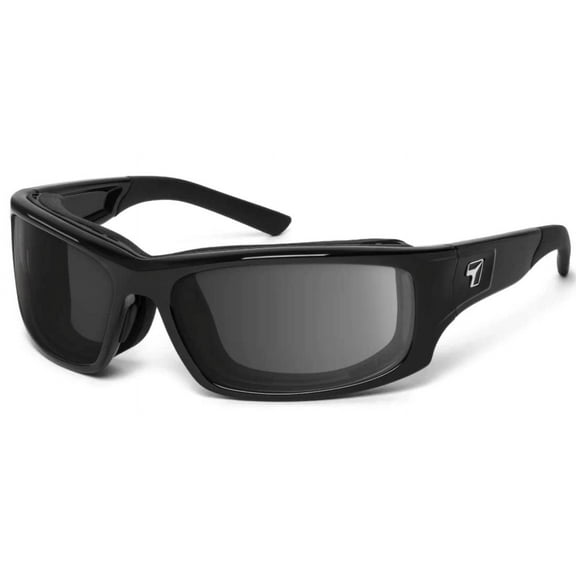 Panhead Wind Blocking Padded Foam Sunglasses for Outdoors, 100% UVA + UVB Protection, Matte Black Frame/Gray Lens