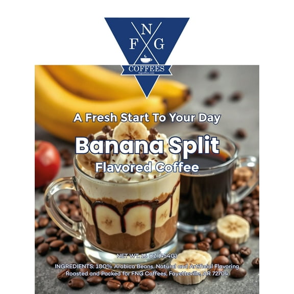 FNG Coffees- Banana Split Flavored Coffee- Ground