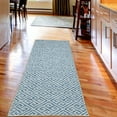 thumbnail image 2 of Greek Themed Decorative Rug, Tile Mosaic Pattern in Antique Meander and Camo Style Effect Print, Quality Carpet for Bedroom Dorm and Living Room, 6 Sizes, Pale Blue and White, by Ambesonne, 2 of 2