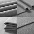 thumbnail image 3 of Solid Color 90"L x 60"W Fleece Throw Blanket for Fall, Winter, Spring, Summer, Men, Women, Children, Homeless, Charity Donation Drives in Grey, 3 of 8