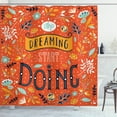 thumbnail image 1 of Ambesonne Saying Shower Curtain, Slogan Leaf, 69"Wx84"L, Multicolor, 1 of 3