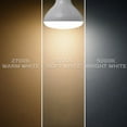 thumbnail image 2 of Luxrite 12-Pack BR30 LED Flood Light Bulb, 3 Color Selectable, Dimmable, 850 Lumens, 10 Watt, Damp Rated, 2 of 8