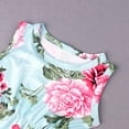 thumbnail image 3 of QISIWOLE Toddler Children's Sleeveless Romper Flower Print Headband Two-piece Children's Clothing kids clothes, 3 of 7