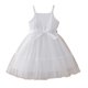 thumbnail image 1 of Vestido de Fiesta de las Niñas Color Sólido Suspender Malla Superposición con Cinturón Casual Fluy A-Line para Niños Fotos de Vacaciones Primavera Verano, 1 of 9