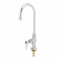 T&S Brass - Single Pantry Faucet, Deck Mount, Swivel/Rigid Gooseneck, Stream Regulator