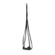 thumbnail image 1 of Soporte para Colgante, Soporte para Flores de Cuerda, Soporte Moderno para Cesta , Soporte para Macetas para Pared, Exterior, Balcón, Negro mayimx soporte para macetas colgantes, 1 of 5