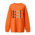 thumbnail image 4 of Fiaer Thanksgiving Women Sweatshirts Cute Graphic Crew Neck Plus Size Pullovers Long Sleeve Loose Fit Trendy Tops Orange L, 4 of 4