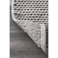 thumbnail image 4 of nuLOOM Chunky Woolen Cable Light Grey 6' Square Rug, 4 of 4