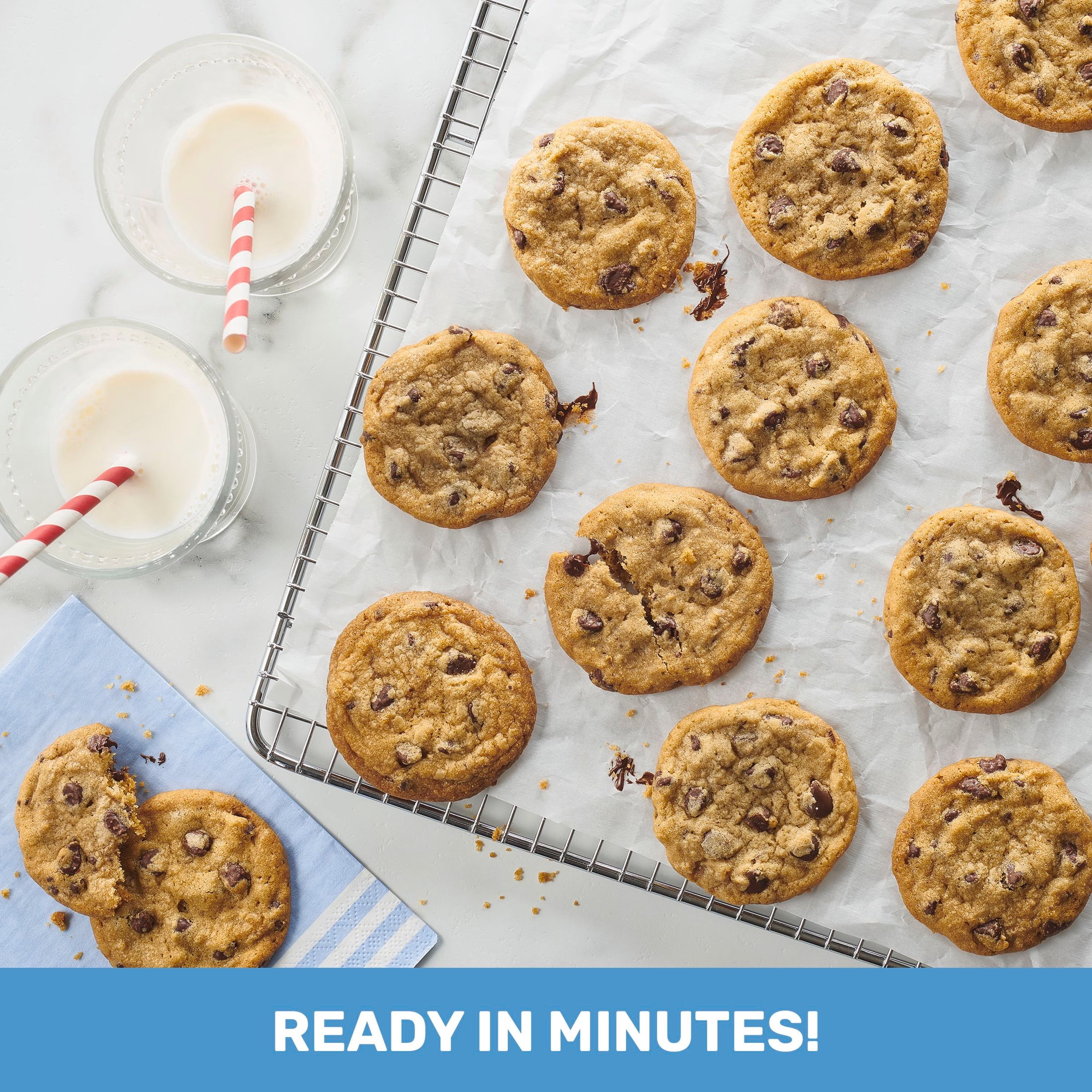 Pillsbury Eat or Bake Chocolate Chunk and Chip Cookie Dough, Makes 24 Cookies, 16 oz