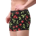 thumbnail image 4 of Haiem Sweet Red Cherry Men's Boxer Briefs, Every Day Comfort Stretch Cotton Moisture-Wicking Underwear-Large, 4 of 9
