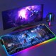 thumbnail image 1 of Alfombrilla de ratón negra Asus Rgb Gaming Mause Mat alfombrillas de Anime alfombra de jugador Pc Xxl almohadillas lindas teclado de juego grande alfombra alfombrilla de ratón retroiluminada, 1 of 5