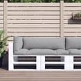 thumbnail image 1 of vidaXL Pallet Cushions 3 pcs Grey Fabric, 1 of 5