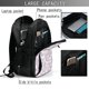 thumbnail image 4 of Balery Purple Rabbit Mochila con carga USB para hombre y mujer - Mochila impermeable y antirrobo para laptop con puerto USB para viajes, trabajo, 4 of 7