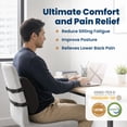 thumbnail image 5 of Everlasting Comfort Ergonomic Lumbar Support Pillow – Memory Foam Back Cushion for Office Chairs & Desk Seating, 5 of 9