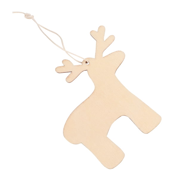 Decoración navideña para el hogar BuyWeek 10 piezas colgante de árbol de Navidad madera
