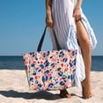 thumbnail image 6 of Honeii Abstract Leopard Print for Tote Bag with Adjustable Strap,Beach Bag, Waterproof Sandproof Beach Tote Bag, Large Capacity Foldable Beach Bags, 6 of 7