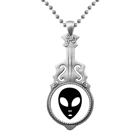 Universe Alien Monster Head Portrait Pendant Jewelry Music Guitar Torque Hangtag