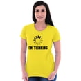 thumbnail image 3 of Thinking Loading Computer Nerd Geek Women's T Shirt Ladies Tee Brisco Brands 2X, 3 of 6