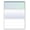Green / Blue Prismatic Top, variant on Blank Computer Checks for Laser & Ink Jet Printers, Pack of 100 Sheets Blue Top