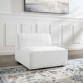 thumbnail image 3 of Modway Restore Polyester Fabric Sectional Sofa Armless Chair in White, 3 of 6