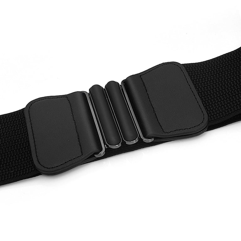 Ycuke Wide Belt Big Belts for Women Fashion Wide Belts for Women Dresses Thick Belts for Women Ladies Belts for Dresses Stretch Belt Women Women Belts for Dresses Black 68x7.5cm